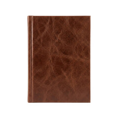 Fototapeta premium Vintage brown textured leather journal book cover