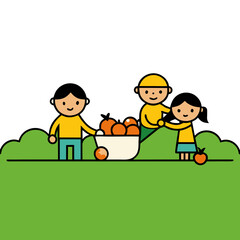 children playing in a park