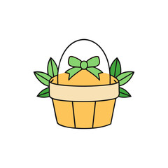 vector illustration of a plant in a flowerpot