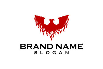 Firebird logo design template