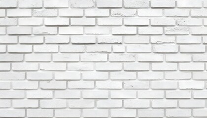 Obraz premium White Brick Wall Texture Background with Clean Minimalist Design for Modern Architecture