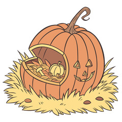 pumpkin with a pumpkin