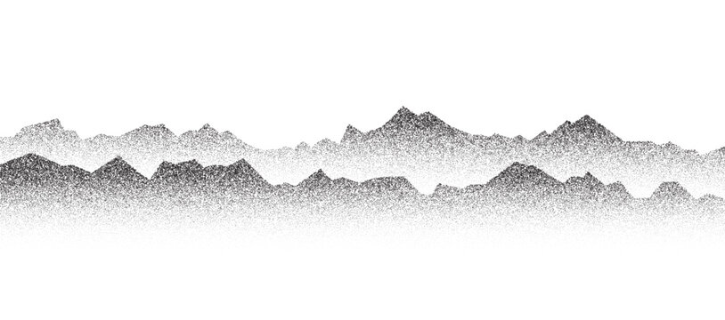 dotted mountain gradient background noisy stippled grainy