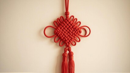 Elegant Red Chinese Knot Decoration