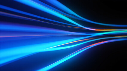 Abstract blue flowing wave background