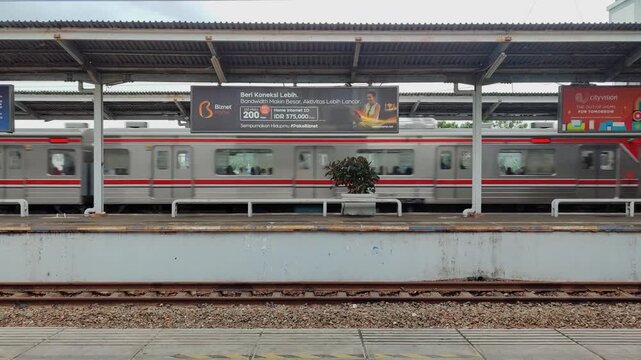  Electric passenger train. Very fast driving. The concept of travel and journey.