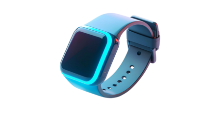 Digital smart device with a glowing screen and comfortable band
