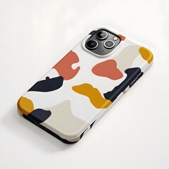 A phone case mockup displayed on a clean white background