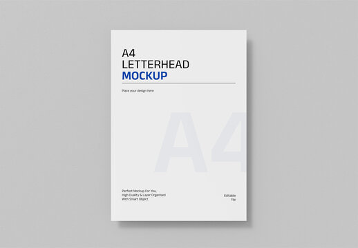 A4 Letterhead Mockup