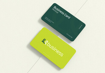 Floating Business Card Mockup
