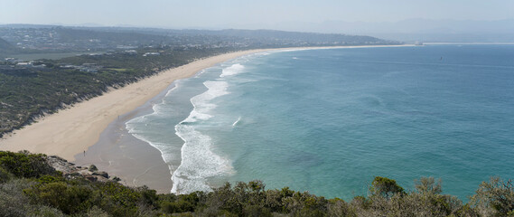 aerial of Robberg Beach from south, South Africa