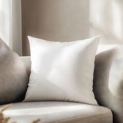 A pillow mockup with a decorative design