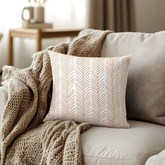 A pillow mockup with a decorative design