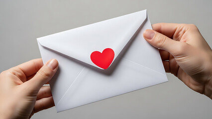 Handing over a love letter