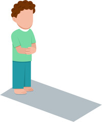 Muslim Man Praying On Prayer Mat