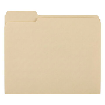 Classic manila file folder for office document storage