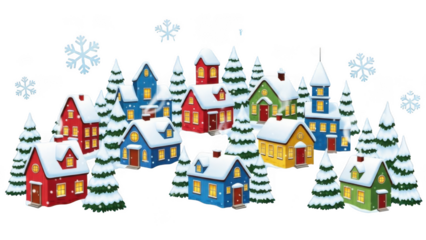 Charming winter village