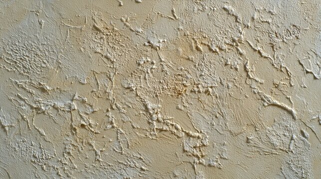 Textured Wall Surface with Subtle Cream and Beige Tones Analyzing Artistic Patterns and Natural Imperfections for Interior Design and Background Use