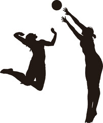 バレーボールの試合の様子