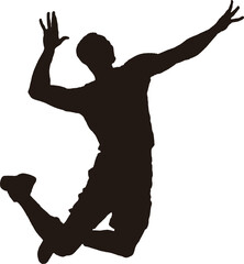 バレーボールの試合の様子