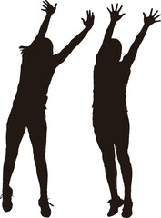 バレーボールの試合の様子