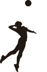 バレーボールの試合の様子