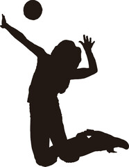 バレーボールの試合の様子