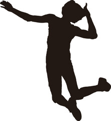 バレーボールの試合の様子