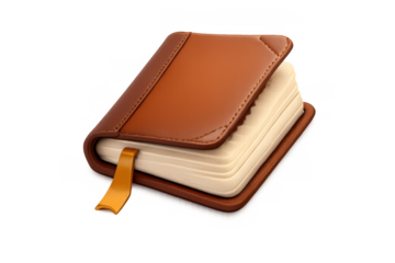 Elegant brown journal illustration for design and creativity inspiration