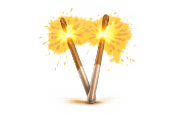 Sparkler magic celebration with glowing fireworks effect for festive design