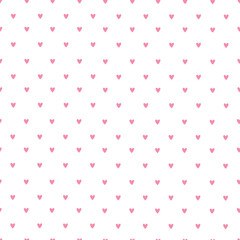 Small heart polka dot seamless pattern for Valentine's day wallpapers, textile prints, wrapping papers, stationery, backgrounds, banners, etc. EPS 10
