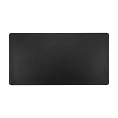 Black rectangular leather desk mat or mouse pad © BTG