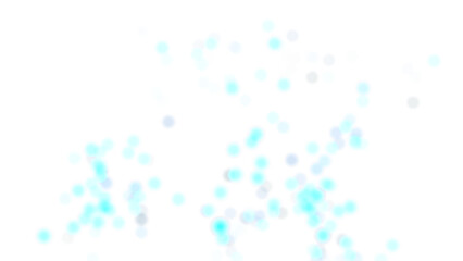 Bokeh blue lights on black background shining bokeh sparkles confetti falling festive sparkling effect Smooth animation looped