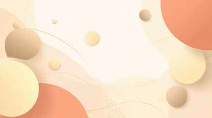 Abstract background with soft pastel circles and flowing lines, creating a modern and soothing design for various creative projects and digital uses