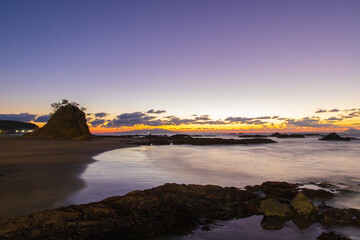 伊豆今井浜から見た夜明け