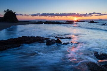 伊豆今井浜から見た夜明け