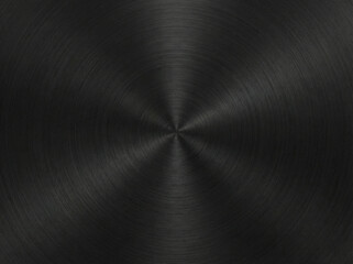 black titanium metal texture with circular radial brushed grain pattern ideal for luxury technology corporate branding and premium background use