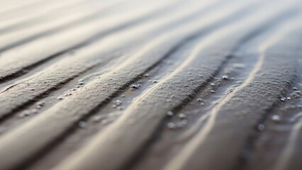 Wet sand texture with diagonal ridges and water | Golf, sports, equipment.