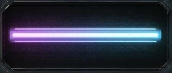 A long rectangular frame on a textured black background contains a gradient light