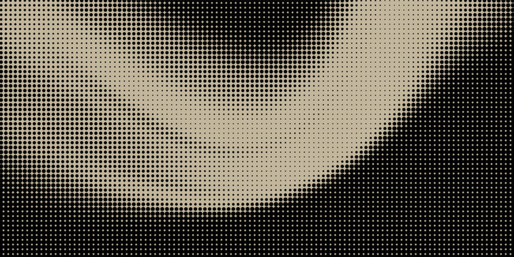 Abstract black colour geometry dimond halftone gradient seamless vector pattern with brown background.