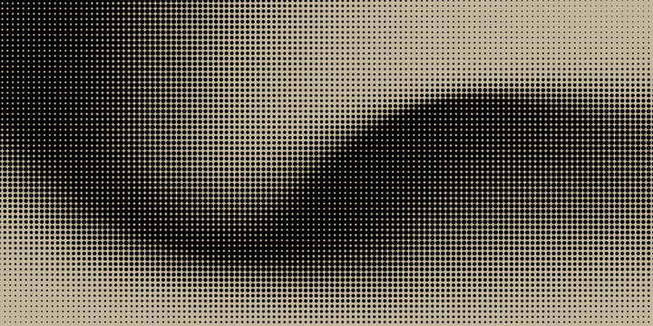 Abstract black colour geometry dimond halftone gradient seamless vector pattern with brown background.