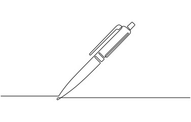 One continuous line of pen writing on a sheet.