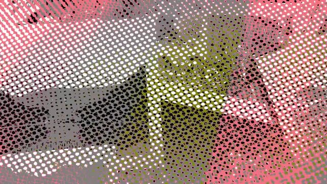 Real video made with old screens for designer or graphic designer. Abstract background, old style