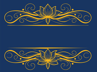 Elegant Floral Ornamental Divider