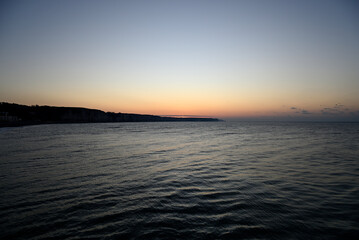 The Normandy Coast at F&egrave;camp, France. Cliff line, beach and details of the normandy coast at F&egrave;camp. The English Channel from the french side.