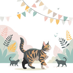 Fototapeta premium cat festival