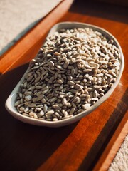 유기농 해바라기씨, 음식, 요리재료