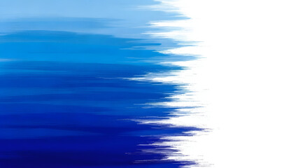 Obraz premium Vibrant blue and white abstract brushstroke background with smooth gradient texture, perfect for creative projects and designs.