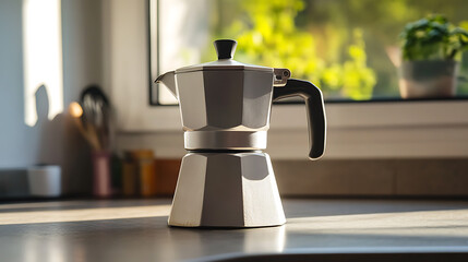 A classic stovetop coffee maker, blending tradition with modern simplicity. Start your day with a rich, authentic brew. The perfect kitchen addition, everyday.