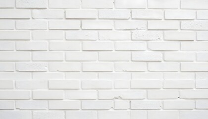 Textured White Brick Wall Background with Clean Lines and Minimalist Design Elements